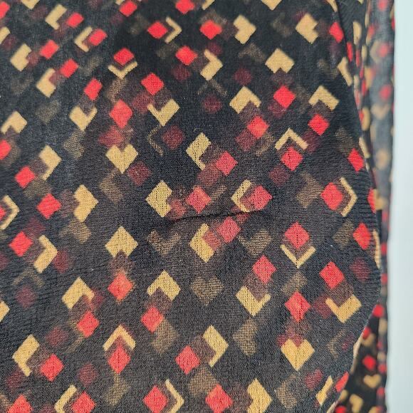 Diane Von Furstenberg Maternity Silk‎ Top M Retro Designer - Picture 5 of 7